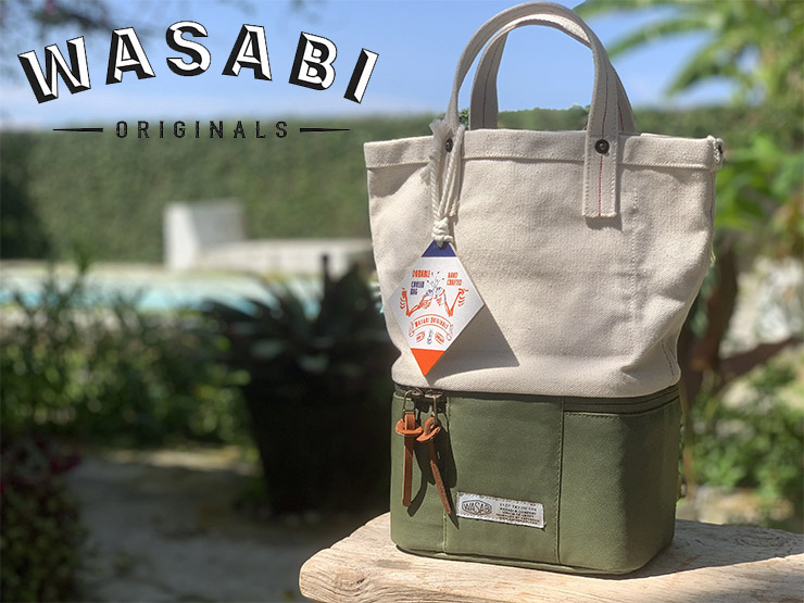 WASABI Originals Beer cooler canvas tote Beige ����ȡ��ȥХå�